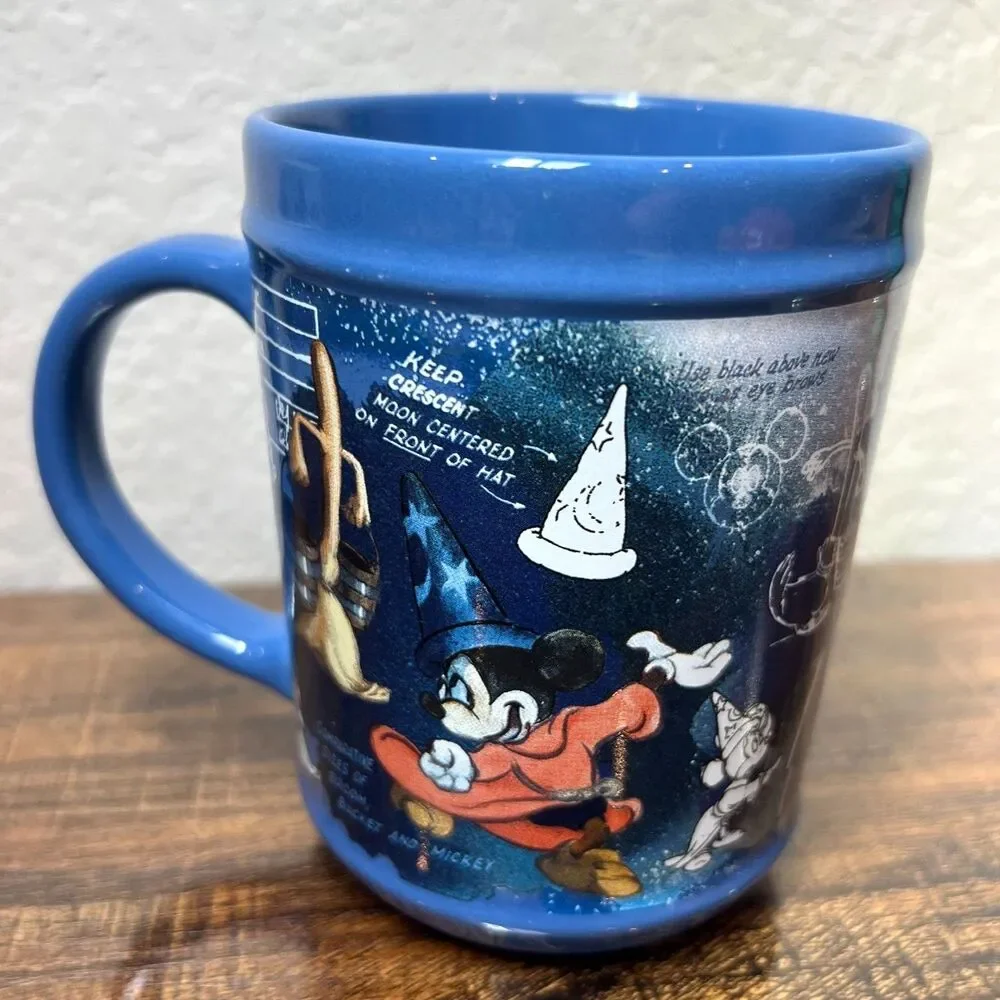 Lot of 4 Disney World / Land Collectible Ceramic Coffee/Tea Mugs - Varying Sizes